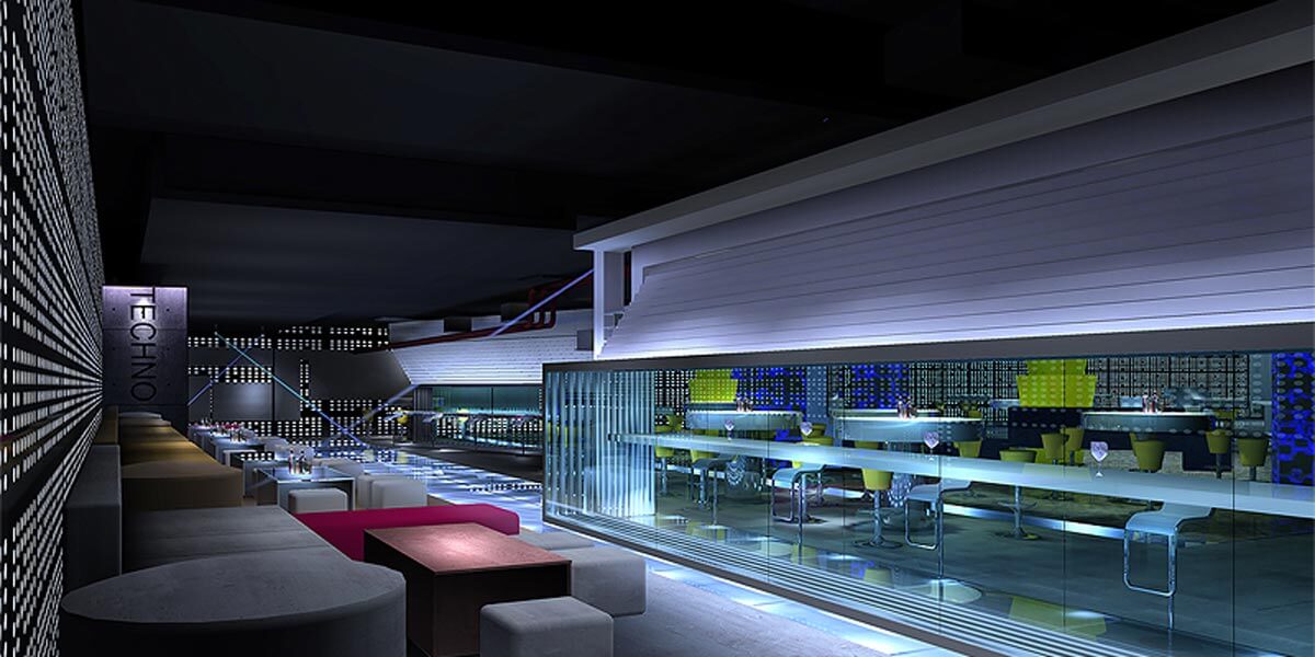 新加坡工业时代简约现代酒吧设计